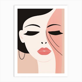 Woman'S Face 13 Art Print