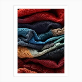 Stacked Quilts Art Print