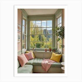 Cosy Window Seat Art Print