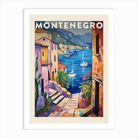 Kotor Montenegro 2 Fauvist Painting  Travel Poster Art Print