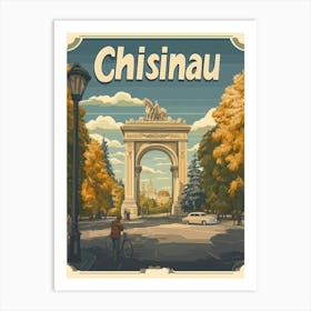 Aihrgdesign A Vintage Travel Poster Of Chisinau Art Print