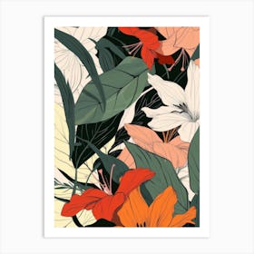 Floral Pattern 16 Art Print