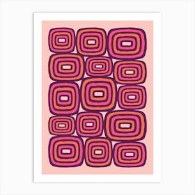 Mid Mod Geometric Abstract 2 Art Print