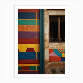 Colorful Facade Of A Building Art Print