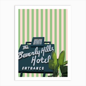 Beverly Hills Hotel Art Print