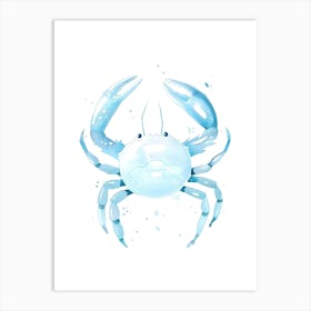 Blue Crab Vector Illustration Art Print