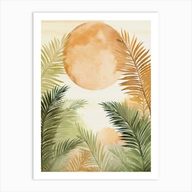 bohemian fern Art Print