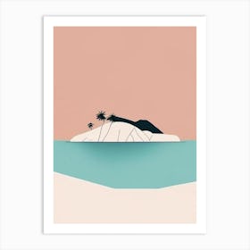 Culebra Island Puerto Rico Simplistic Tropical Destination Art Print