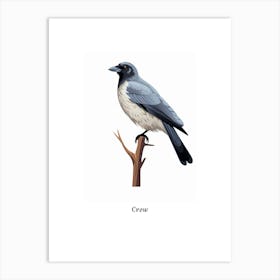 Crow Kids Animal Poster Art Print