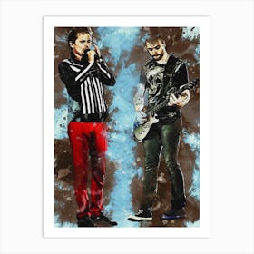 Smudge Matt Bellamy & Chris Wolstenholme Art Print