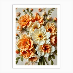 Dahlias 3 Art Print