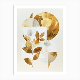 Gold Leaf 16 Art Print