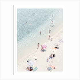 People At The Beach Tropea Art Print