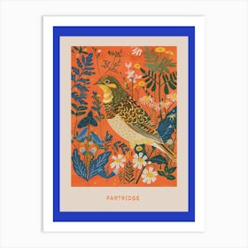 Spring Birds Poster Partridge 2 Art Print