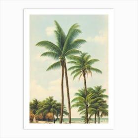 Doctor'S Cave Beach Jamaica Vintage Art Print