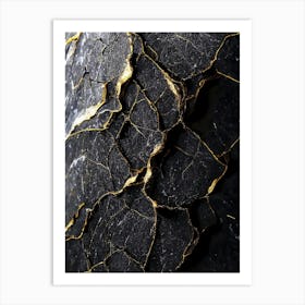 Gold Marble Art Print