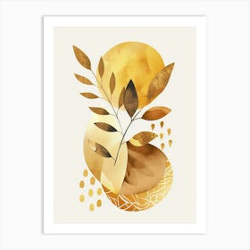 Gold Leaf Canvas Print 12 Art Print