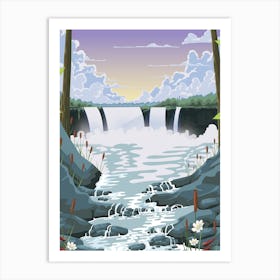 Beautiful Waterfall Art Print