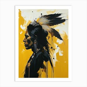 Echoes Of The Native Soul ! Native American Art Art Print