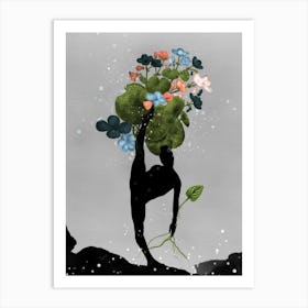 Rooted in Growth – Minimalist Boho Art Inspired by Nature Art Print