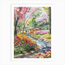 Tulip Garden Art Print