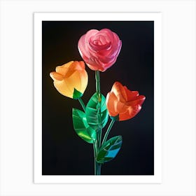 Bright Inflatable Flowers Rose 5 Art Print