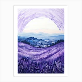 Lavender Field 4 Art Print