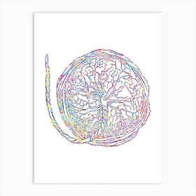 Placenta Watercolor Art Print