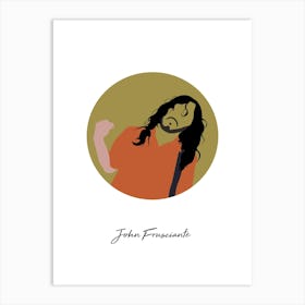 John Frusciante Guitarist Minimalist Art Print