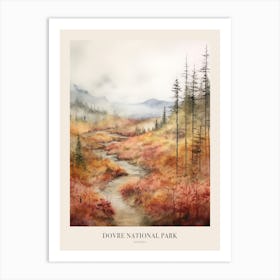 Autumn Forest Landscape Dovre National Park Norway 3 Poster Art Print