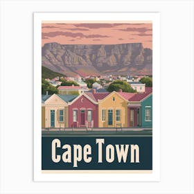 Aihrgdesign A Classic 1960s Travel Poster For Cape Town 2 Art Print