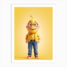 Funny Banana 2 Art Print