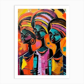 Three African Women 7 Art Print