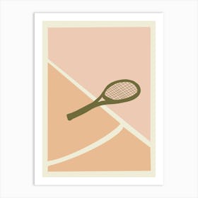 Retro Tennis Print Art Print