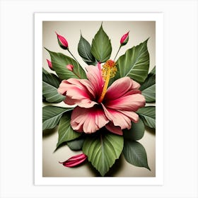 Hibiscus Flower 4 Art Print