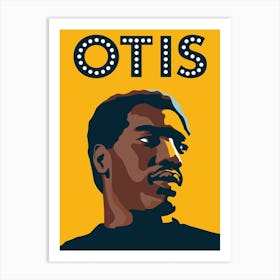 Otis Redding Yellow Art Print