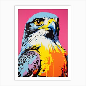 Andy Warhol Style Bird Falcon 3 Art Print