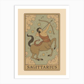 Sagittarius Tarot Zodiac Art Print