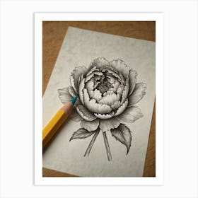 Peony Art Print