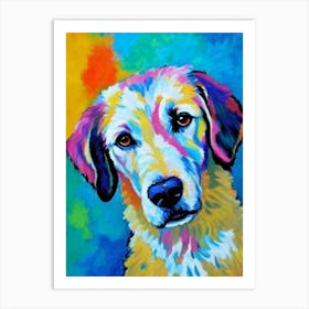 Kuvasz Fauvist Style Dog Art Print