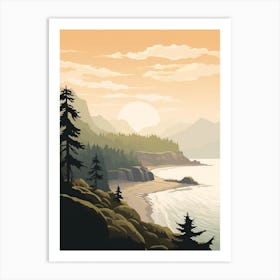 Juan De Fuca Marine Trail Canada 4 Hiking Trail Landscape Art Print