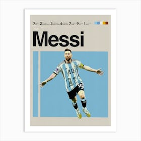 Lionel Messi Argentina 9 Art Print