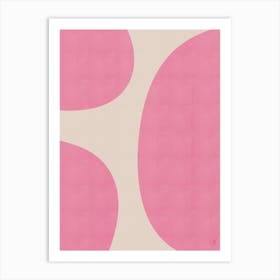 Pink Shapes Art Print