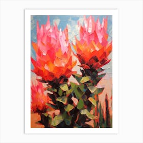 Cactus Painting Acanthocalycium Cactus 3 Art Print