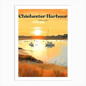 Chichester Harbour England Tranquil Nature Modern Travel Art Art Print