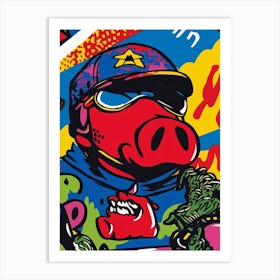 Pig In A Hat Art Print