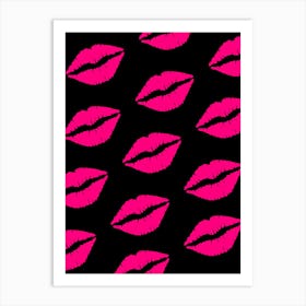 Pink Lips Art Print