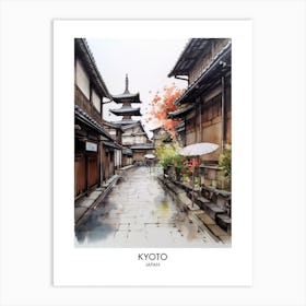 Kyoto 2 Watercolour Travel Poster Art Print