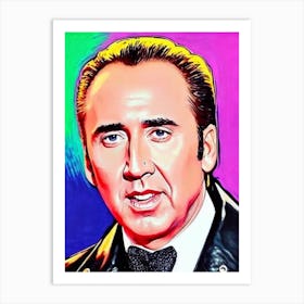 Nicolas Cage Pop Movies Art Movies Art Print