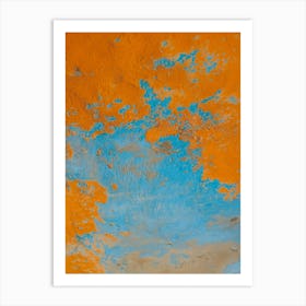 Blue And Orange Sky Art Print